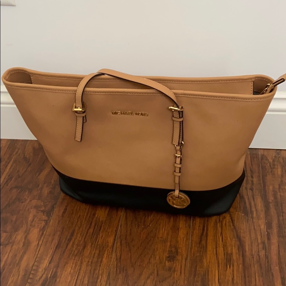 Michael Kors Large Tan/Black Tote